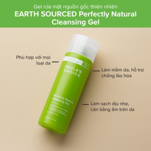 Gel rửa mặt làm sạch Perfectly Natural Cleansing Gel BeautyChic - Hình ảnh 2