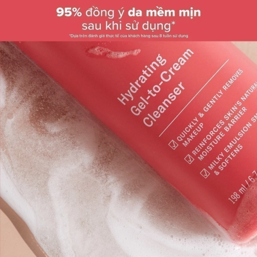 Gel rửa mặt làm sạch và giúp da mềm mịn Paula’s Choice Defense Hydrating Gel to Cream Cleanser 198ml 2210 - Hình ảnh 4
