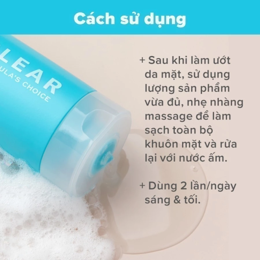 Sữa rửa mặt dạng gel ngăn ngừa mụn và se khít lỗ chân lôngPaula’s Choice Clear Pore Normalizing Cleanser 30ml 6006 - Hình ảnh 6