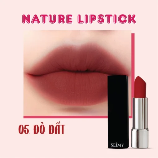 Son thỏi lì Seimy - Nature Lipstick 3,5g - Hình ảnh 6
