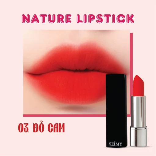 Son thỏi lì Seimy - Nature Lipstick 3,5g - Hình ảnh 5